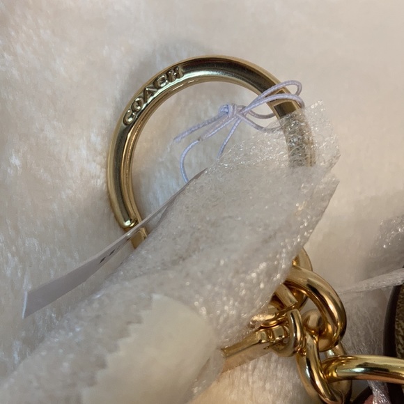 Coach Mirror Bag Charm In Signature Canvas - Picture 7 of 8